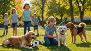 Meilleures races de chiens pour enfants