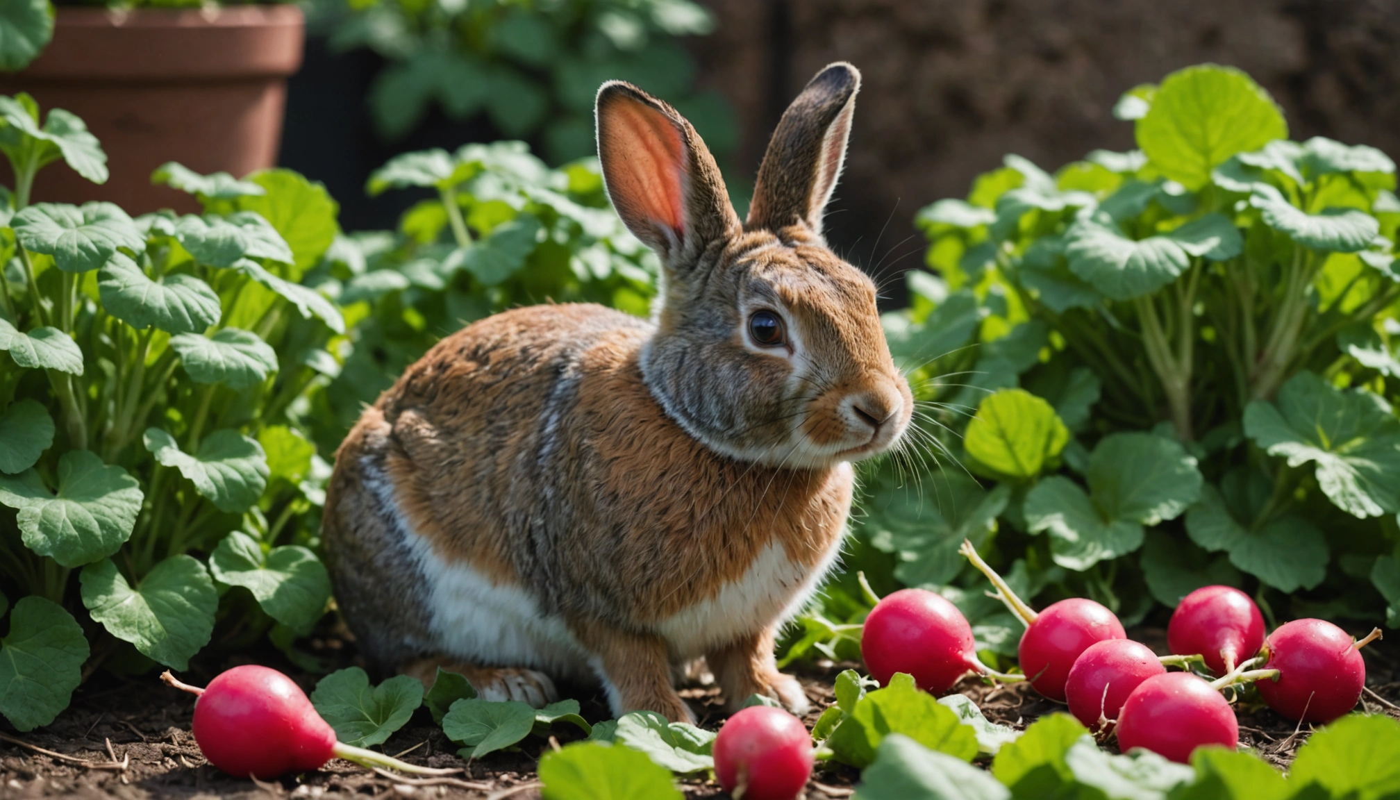 feuilles de radis lapin