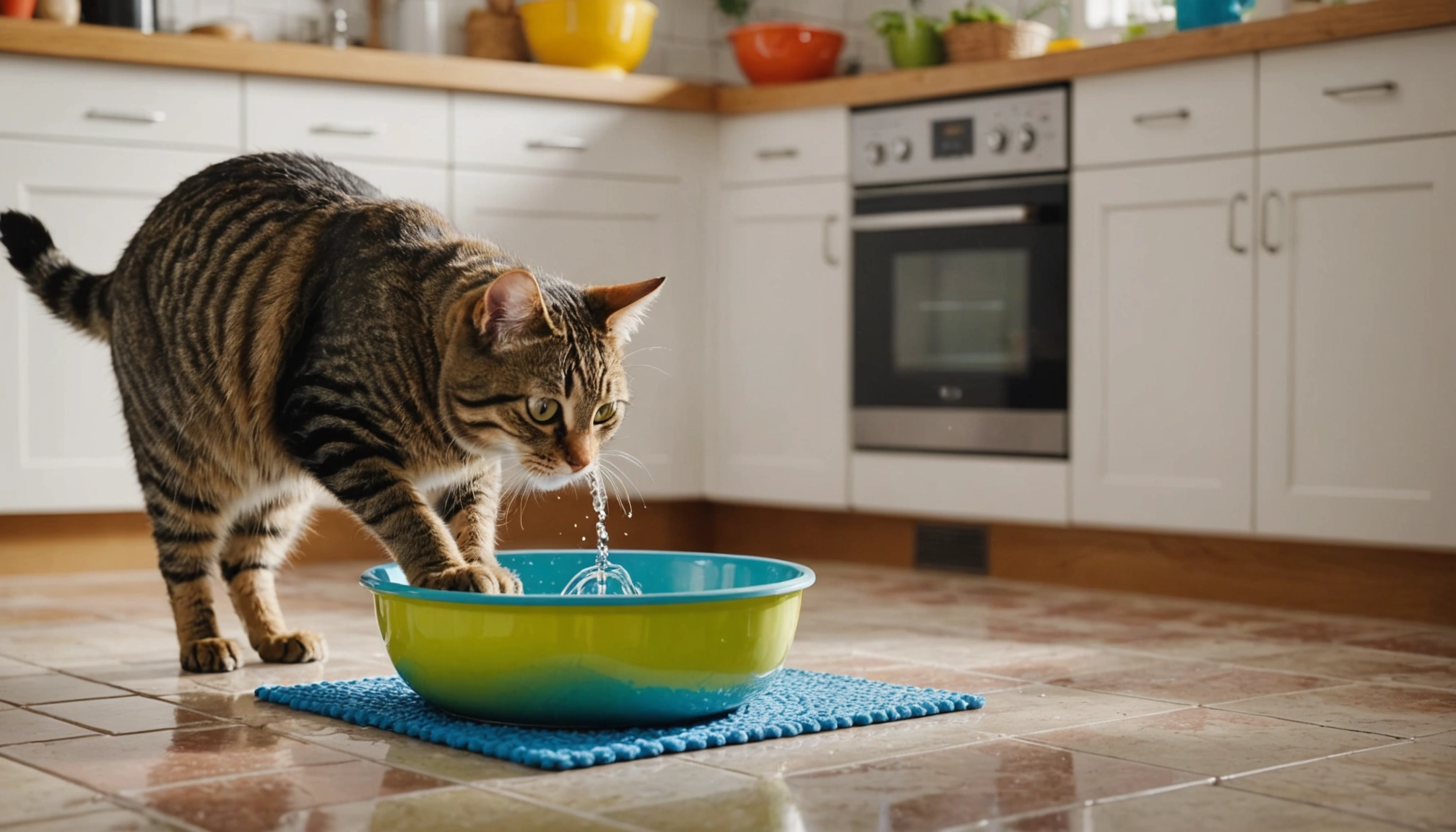 mon chat renverse son eau