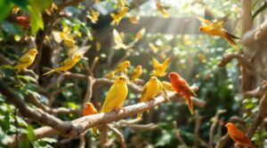 combien de canaris dans une volière